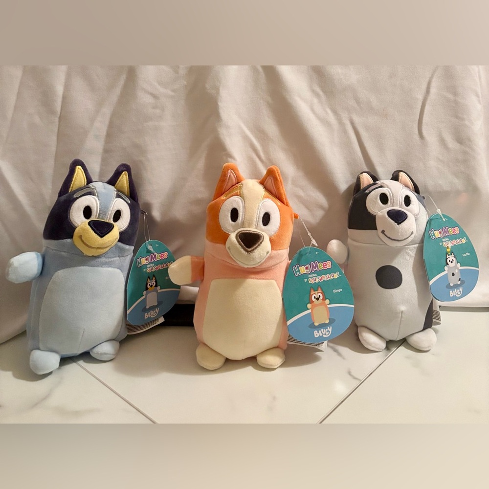 Hug Mees by Squishmallows (BLUEY, BINGO, MUFFIN)